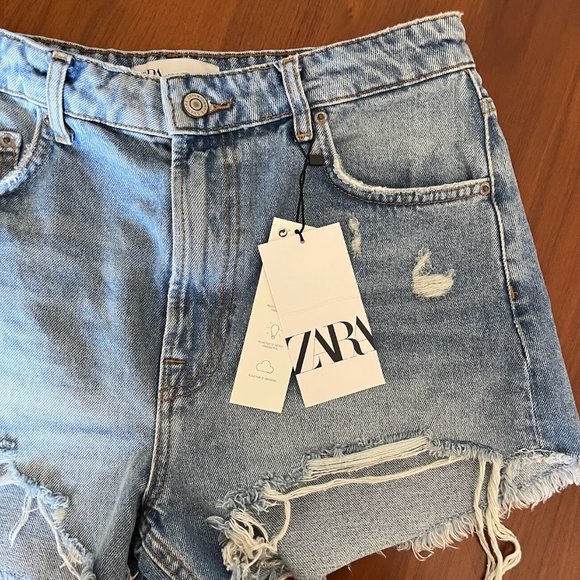 NWT Zara Denim Shorts - Picture 4 of 5